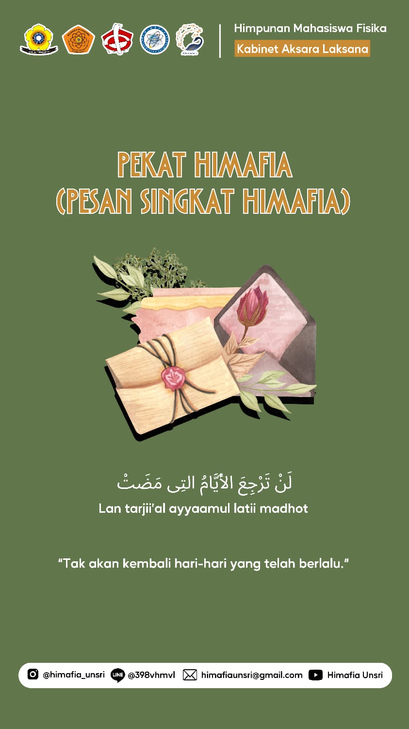 PESAN SINGKAT (PEKAT HIMAFIA)