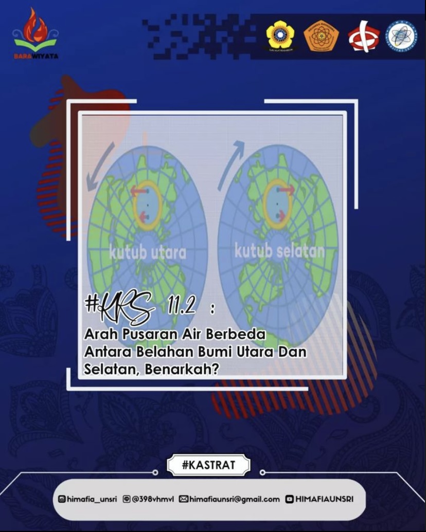 [KRS #11.2 : Arah Pusaran Air Berbeda Antara Belahan Bumi Utara dan Selatan, Benarkah?]