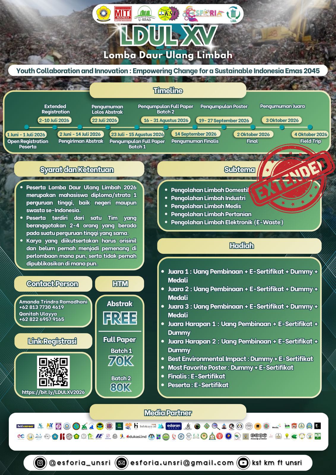 𝗠𝗘𝗗𝗜𝗔 𝗣𝗔𝗥𝗧𝗡𝗘𝗥 #𝟵: 𝗘𝗫𝗧𝗘𝗡𝗗𝗘𝗗! 𝗢𝗣𝗘𝗡 𝗥𝗘𝗚𝗜𝗦𝗧𝗥𝗔𝗧𝗜𝗢𝗡 𝗟𝗗𝗨𝗟 𝗫𝗩 𝟮𝟬𝟮𝟲