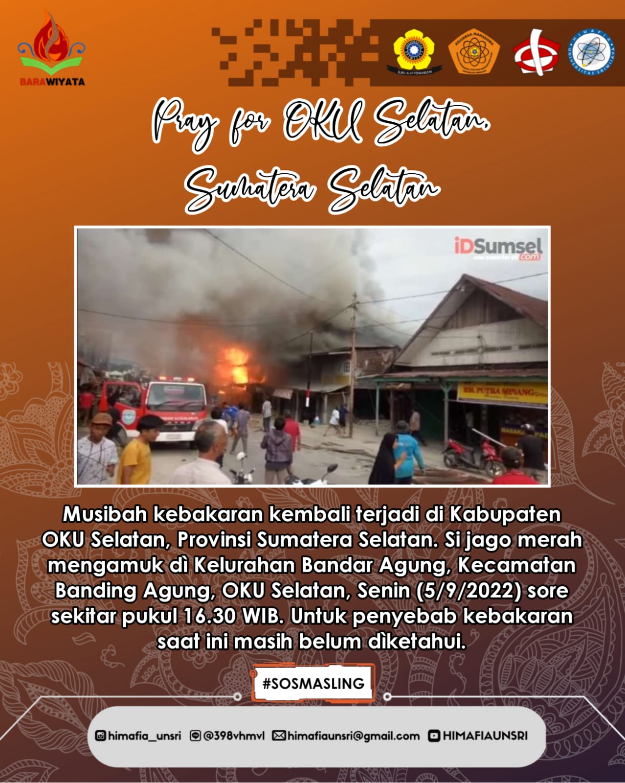 Pray for OKU Selatan, Sumatera Selatan