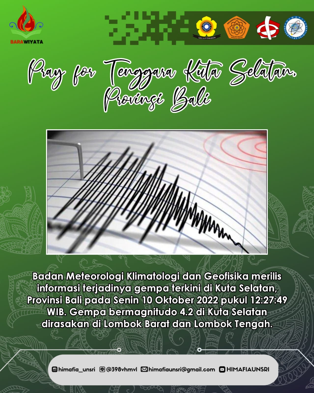 Pray for Tenggara Kuta Selatan, Bali 