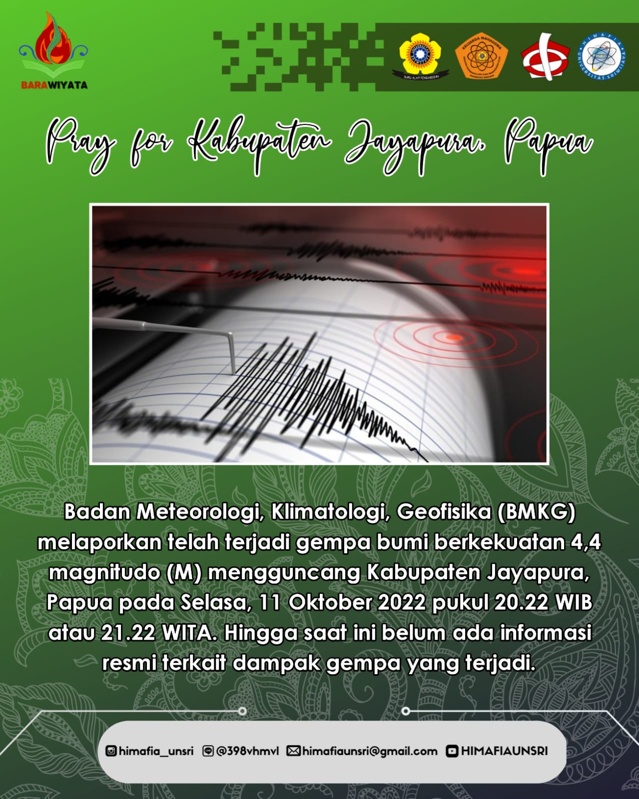 Pray for Kabupaten Jayapura, Papua 