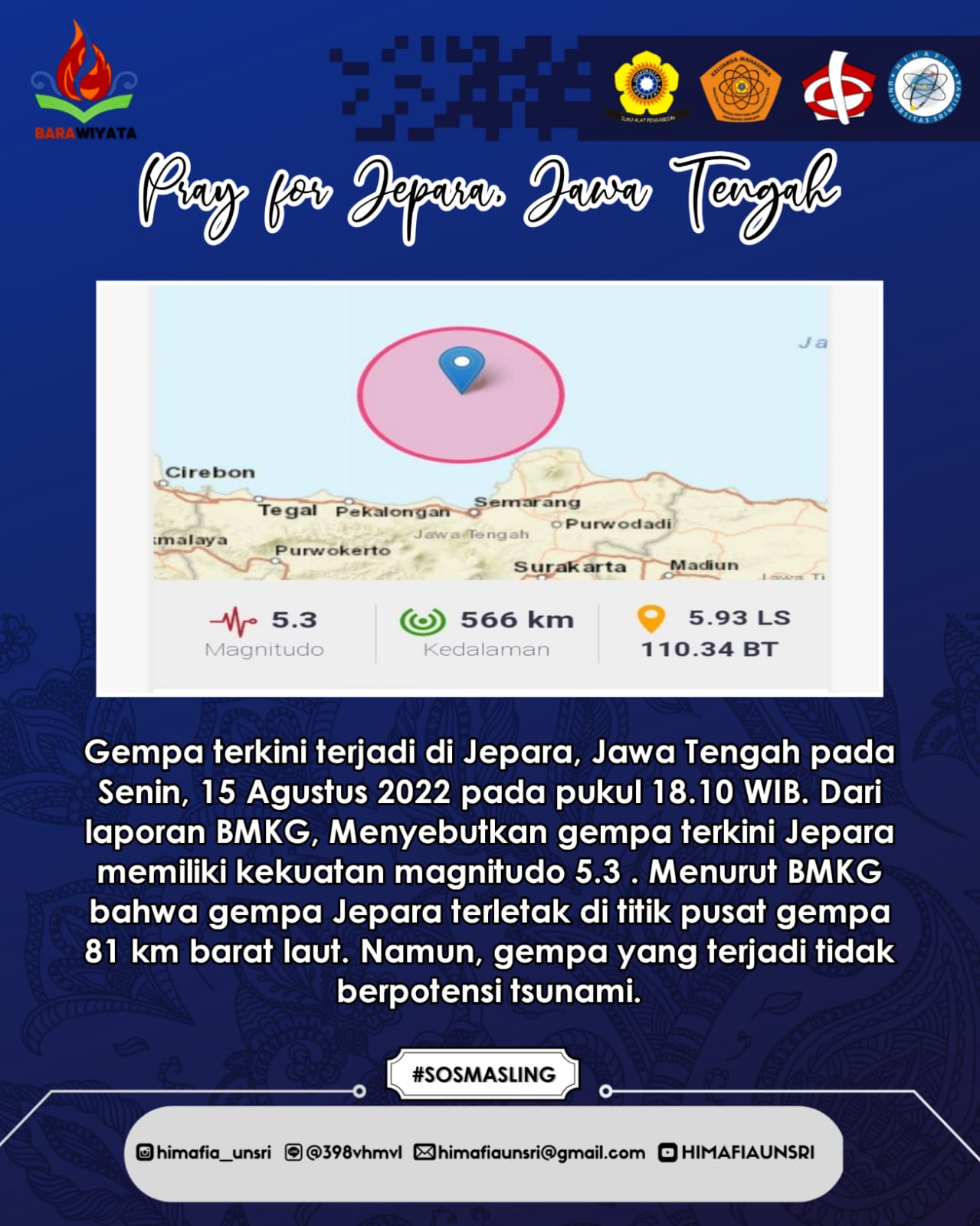 Pray for Jepara, Jawa Tengah 