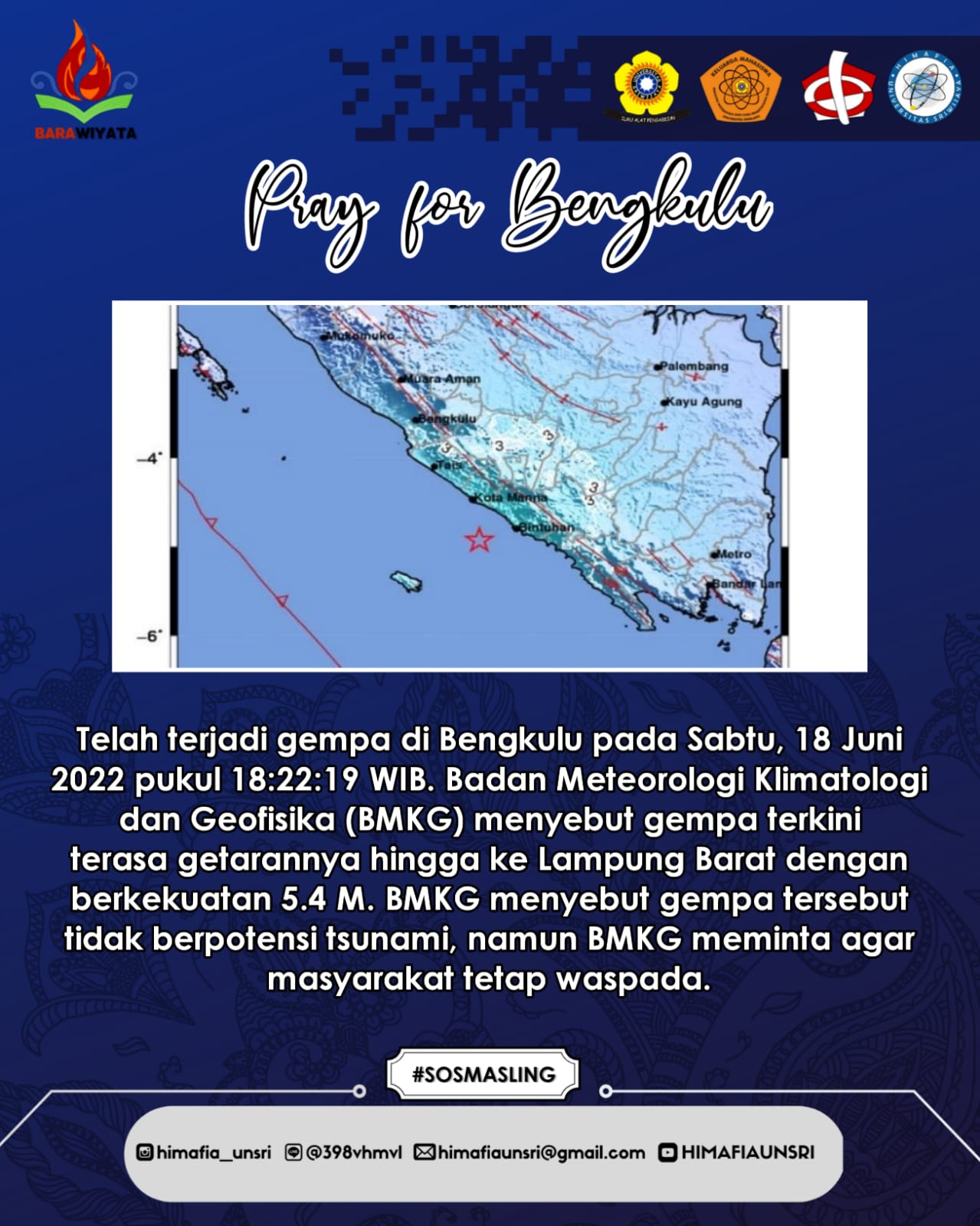 Pray for Bengkulu