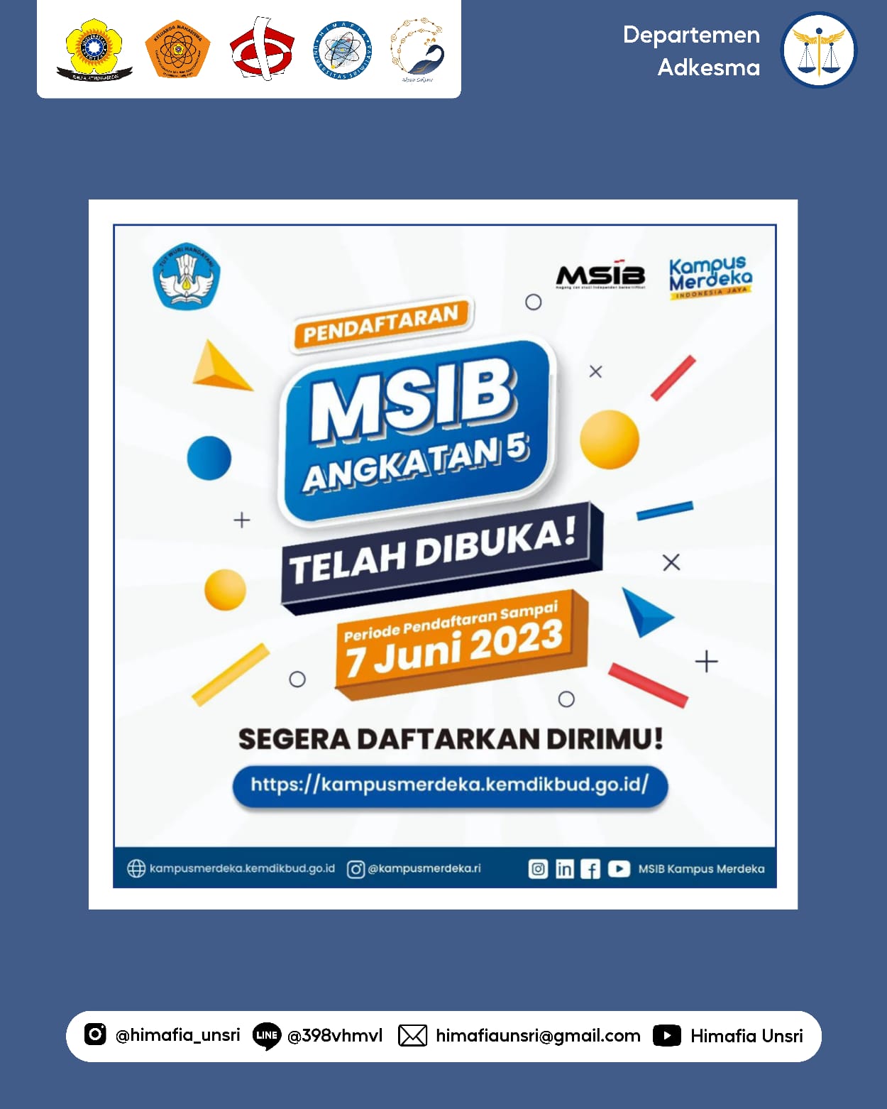 [Sekilas Info Adkesma #11 : Magang dan Studi Independen Bersertifikat Cycle 5 ]